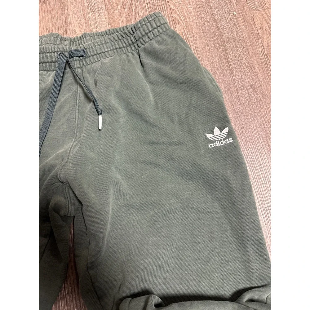 Adidas Originals Mens Green Diamond Graphic Trefoil Jogger Sweatpants Medium